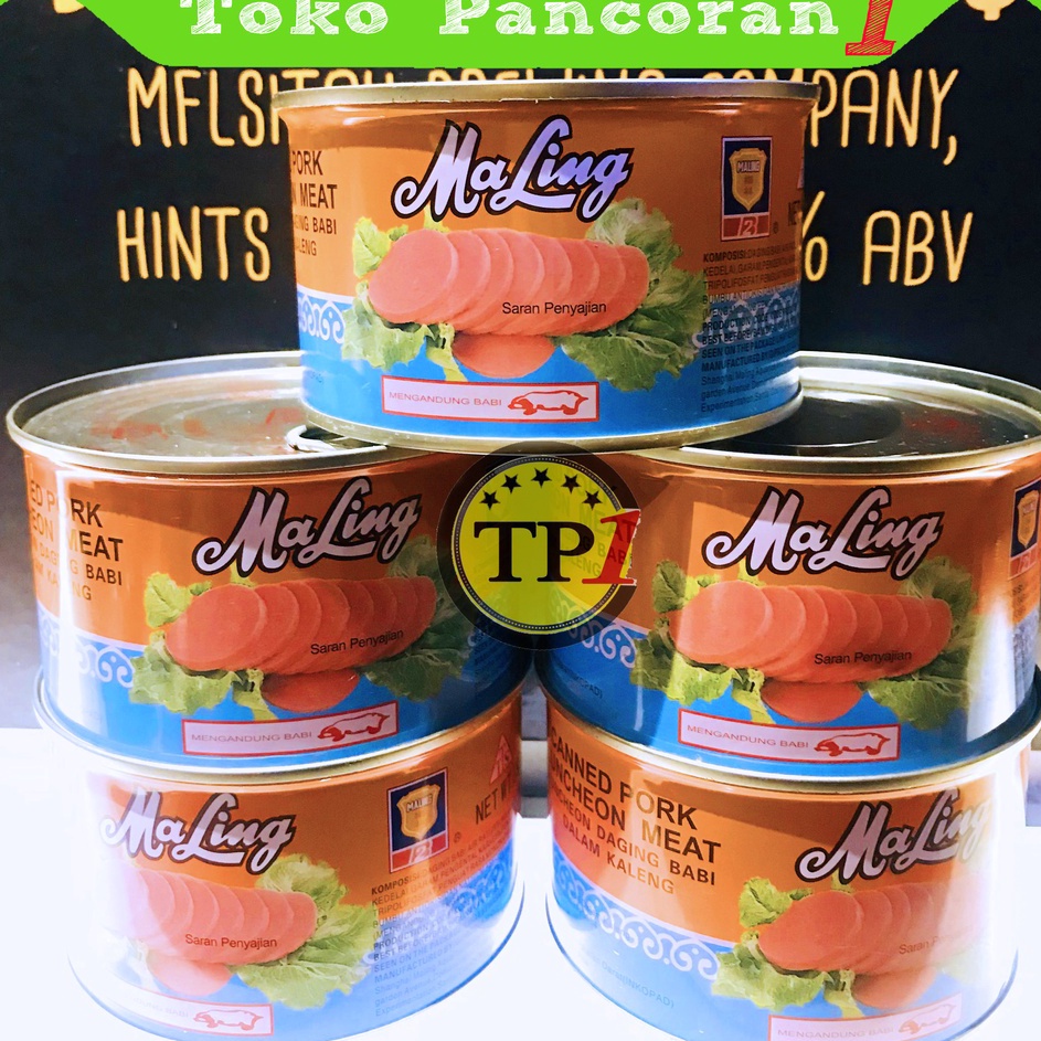 

Dijamin Ori Maling TTS 397gr Luncheon Pork Meat Ma Ling Ham Daging Babi Maling NON HALAL