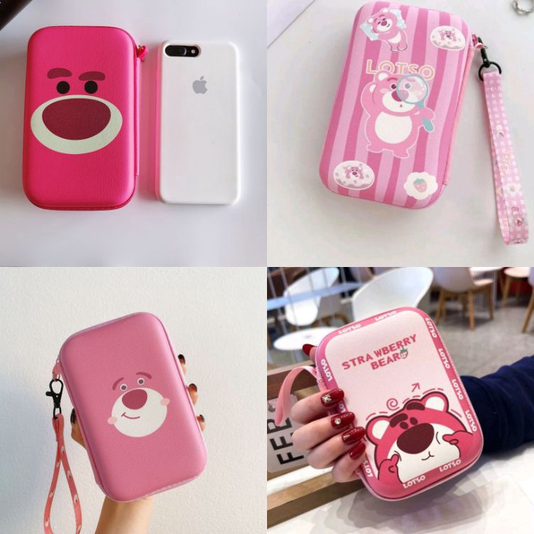 Flw Dompet HandPhoneDompet PowerbankDompet HeadsetDompet Kabel Charger Karakter Kartun Lotso