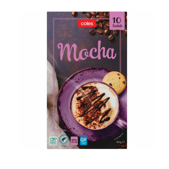 

Coles Coffee Mocha 180g | 10 Pack Australia