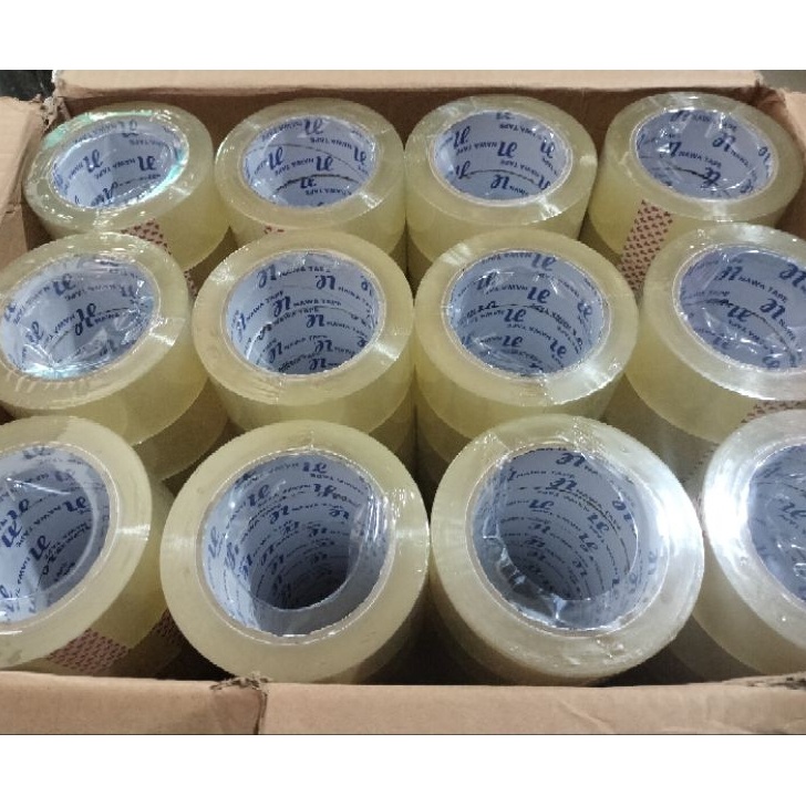 

PROMO MURAH LAKBAN BENING 1YARD 1DUS 1KARTON LAKBAN BENING 72 ROLL COKLAT BENING