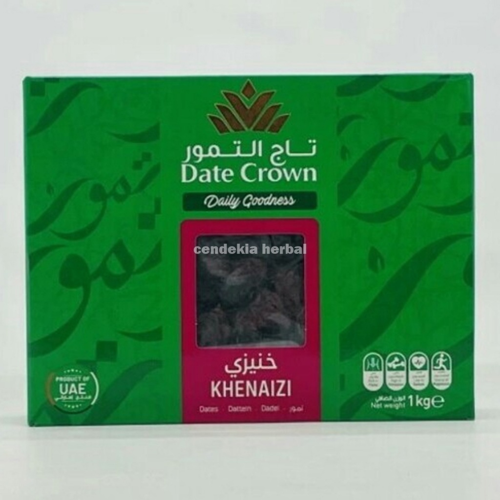 

Kurma Date Crown Khenaizi 1 KG - Kemasan Baru Original