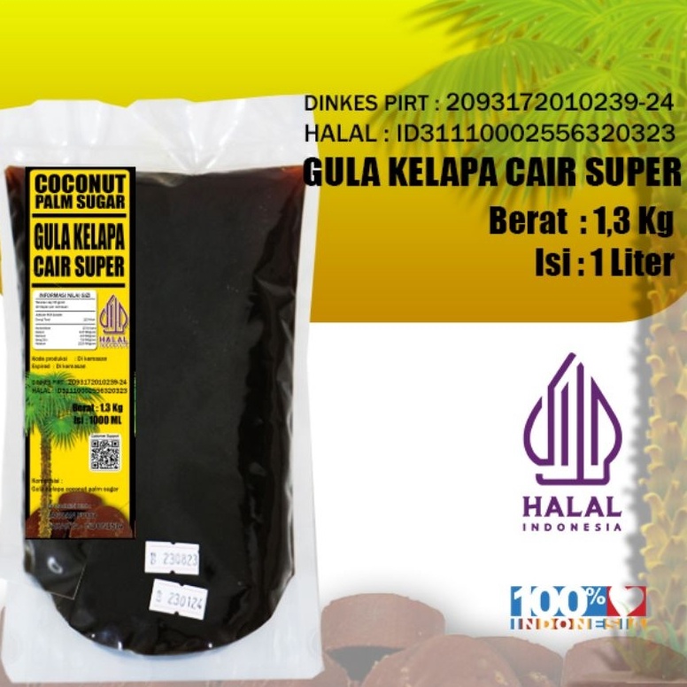 

DISKON 1ml GULA MERAH AREN CAIR kemasan ekonomis 1 HALAL 1 ORGANIK 1 LEZAT