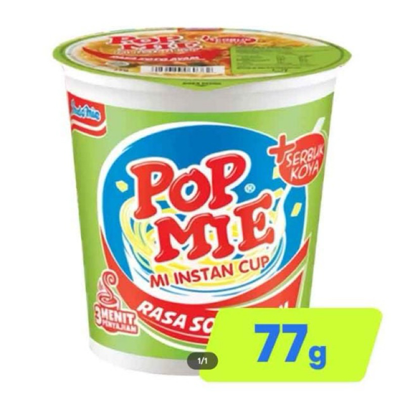 

Pop Mie Mi Instan Cup 75g Isi 3 Pcs