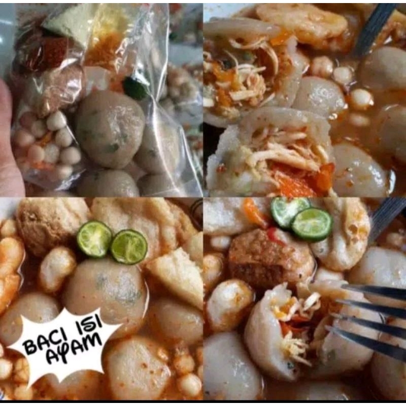 

Baso Aci Jumbo isi ayam suwir pedas. Rasa juara. Tekstur Baso lembuttt. Lengkap jeruk limau, Bisa dikirim ke luar kota