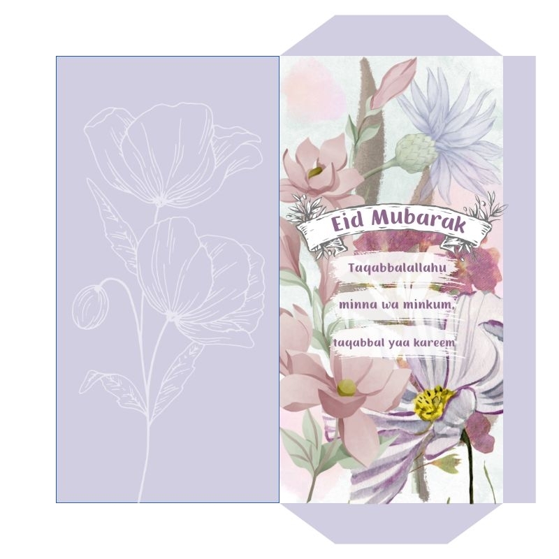 

10pcs Amplop Lebaran Unik Vintage Estetik Amplop Lebaran Motif Bunga