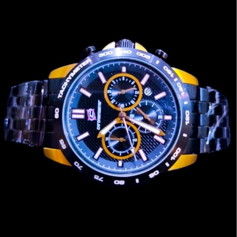 best seller (COD) jam tangan Chronomaster cronograp stanllies stell original