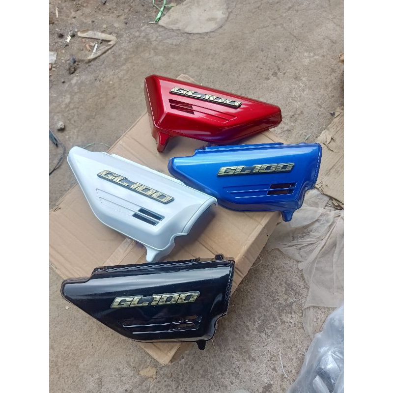 Bok aki gl100 Cover body samping tepong kanan kiri tutup bok aki gl100 All warna