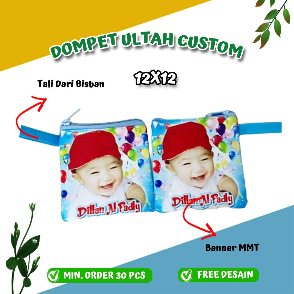 Souvenir ultah dompet custom