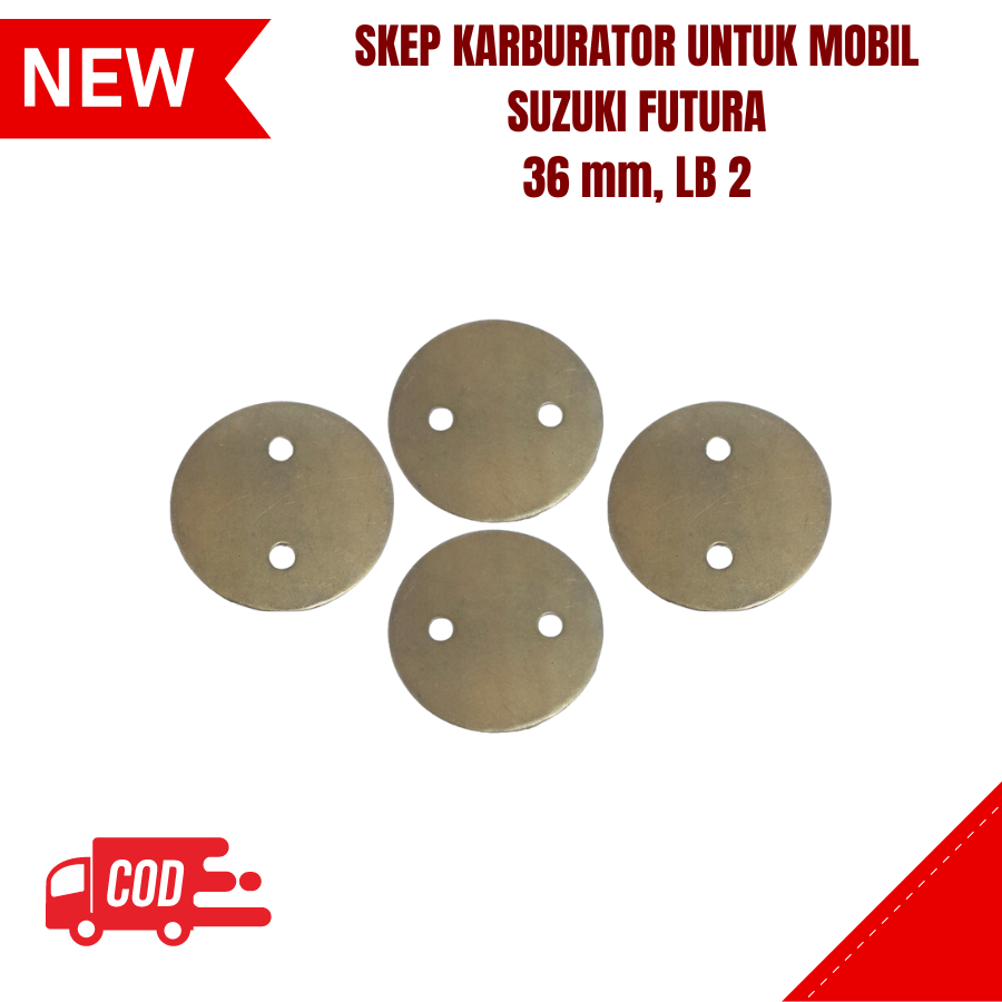 Skep Karburator Suzuki Futura Diameter 36 mm, Lubang 2 Carburator Koin Karburator Gobangan Karburato