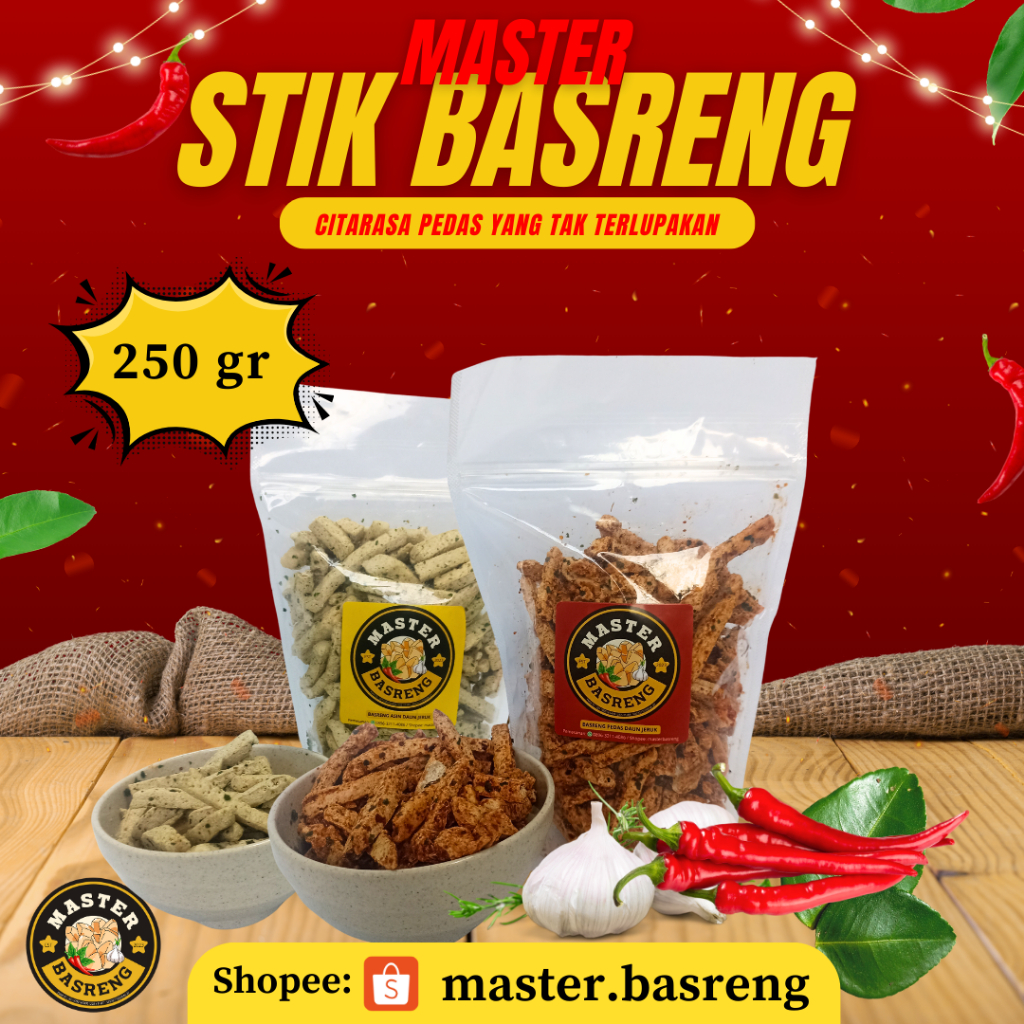 

Master Basreng Kemasan 250 gr Snack Renyah Nagih