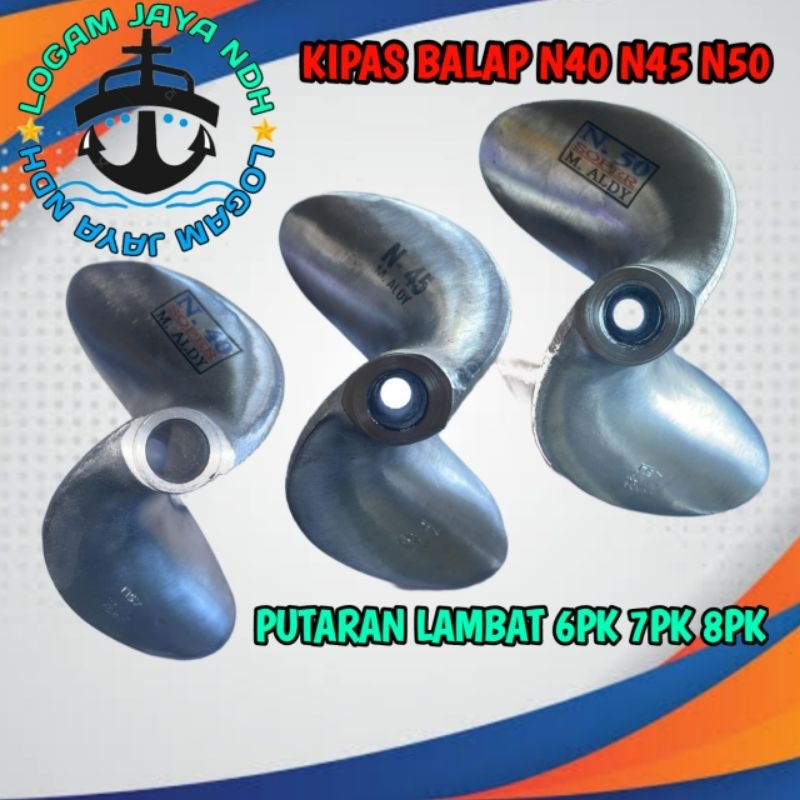 kipas kapal balap / baling baling perahu balap (thailand) modif N40,N45,N50 siap pakai