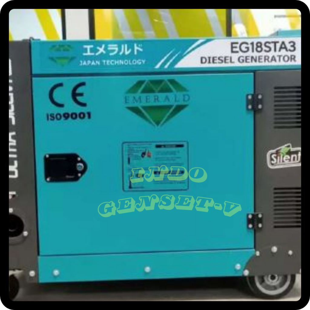 GENSET PORTABLE SILENT DIESEL 15KVA EMERALD 3PHASE