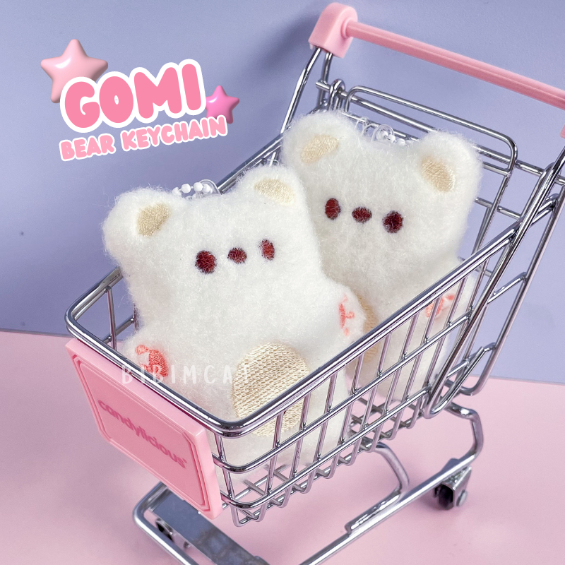 Gomi Bear Plush Keychain / Gantungan Kunci Boneka Beruang Anak Lucu