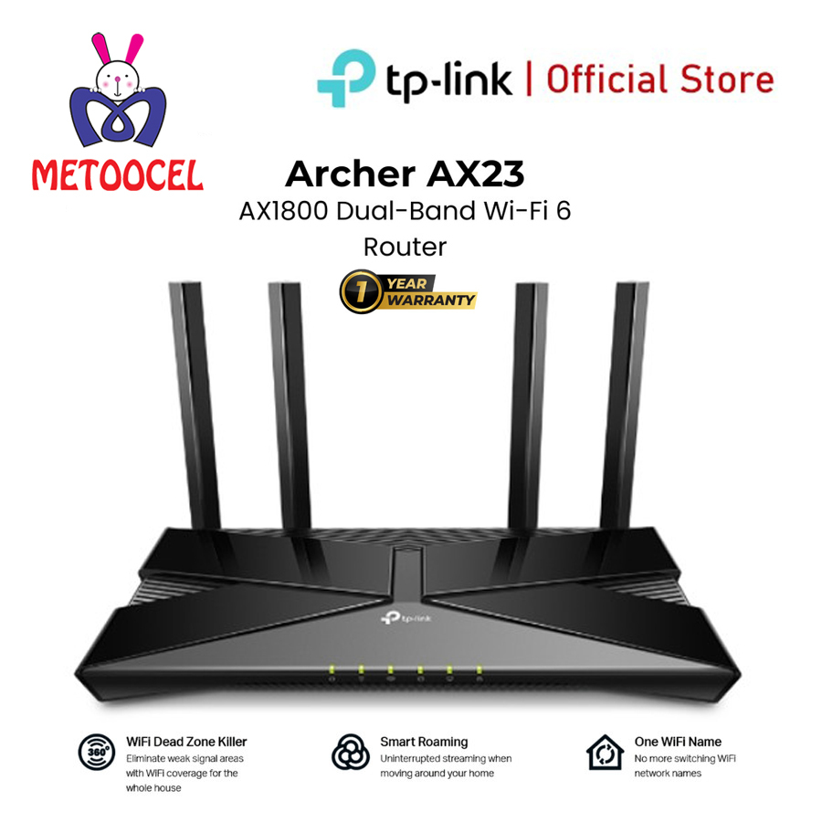TP-LINK Archer AX23 AX1800 Dual-Band Wi-Fi 6 Router AX-23