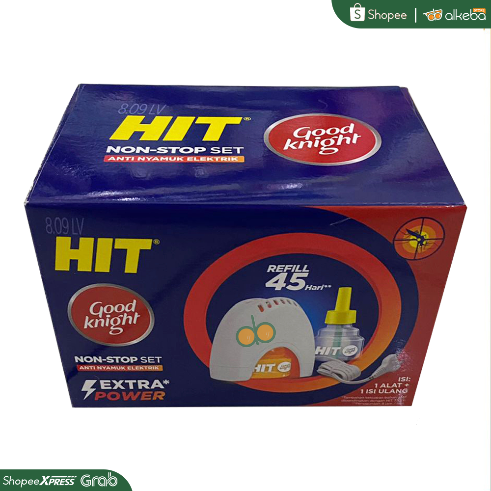 HIT Non Stop Set elektrik alat dan refill obat anti nyamuk