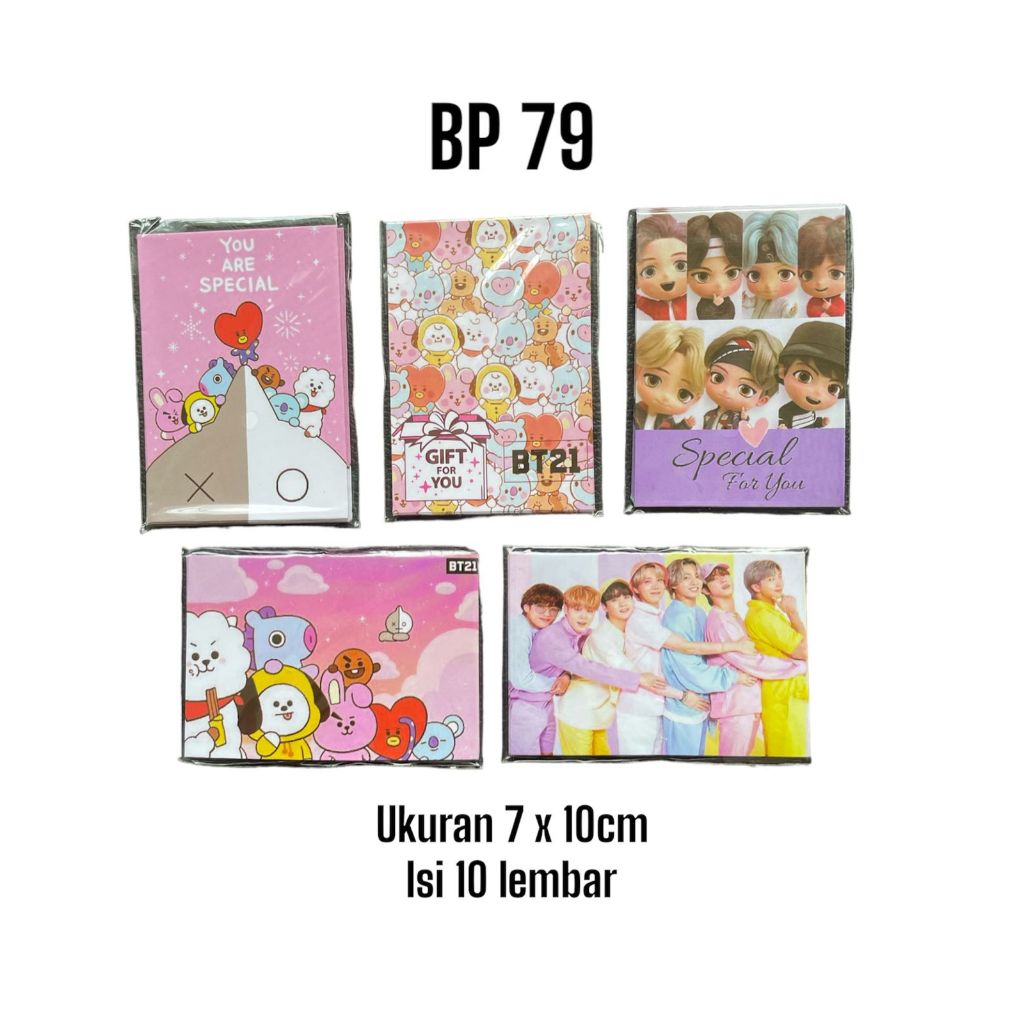 

Angpau lebaran motif BTS per pack isi 10 (UK M)