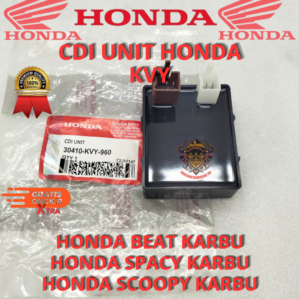 CDI UNIT HONDA BEAT KARBU KVY CDI SCOOPY KARBU , CDI SPACY KARBU ,CDI BEAT KARBU ASLI ORIGINAL HONDA