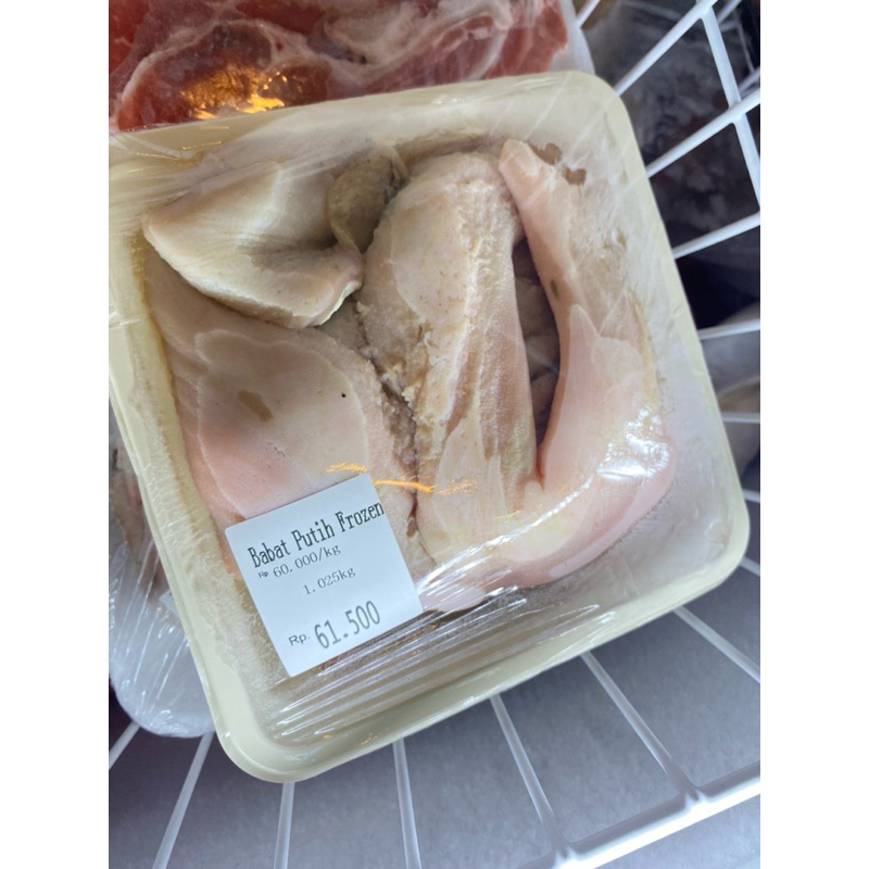 

Babat Handuk Putih Sapi / Beef Tripe Frozen