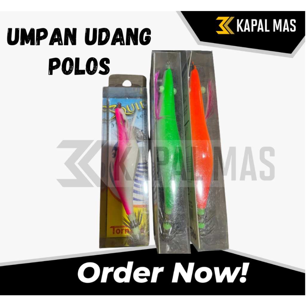 UMPAN UDANG POLOS TORNADO / UMPAN PANCING / UMPAN CUMI / NELAYAN