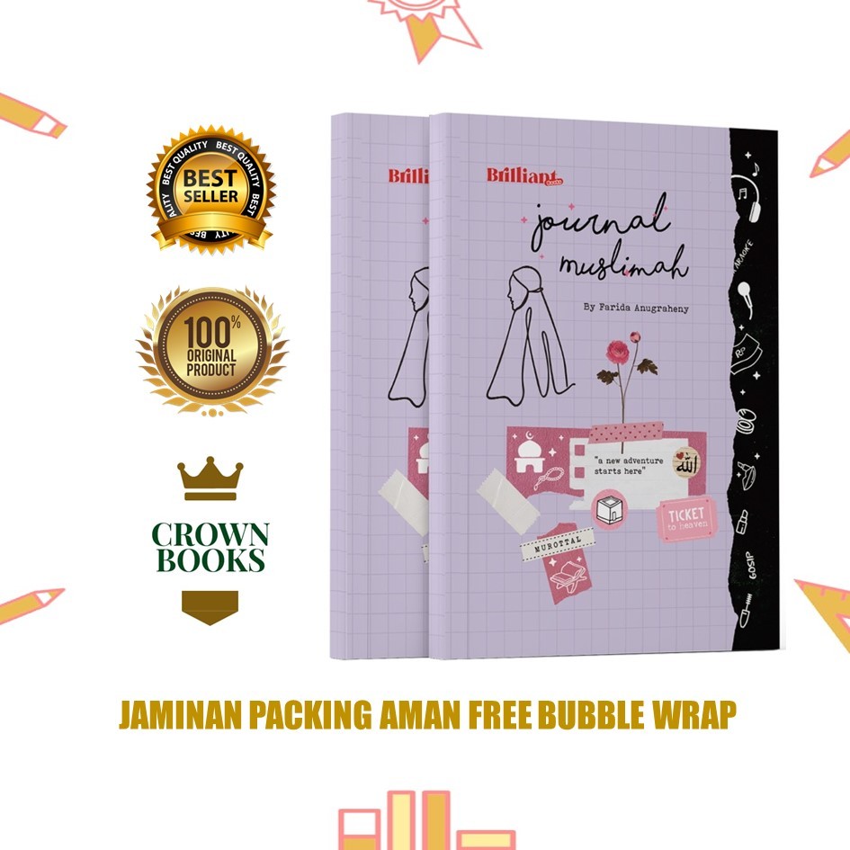 Journal Muslimah 2024 / Buku Jurnal Muslimah Planner 2024 By Brilliant Books