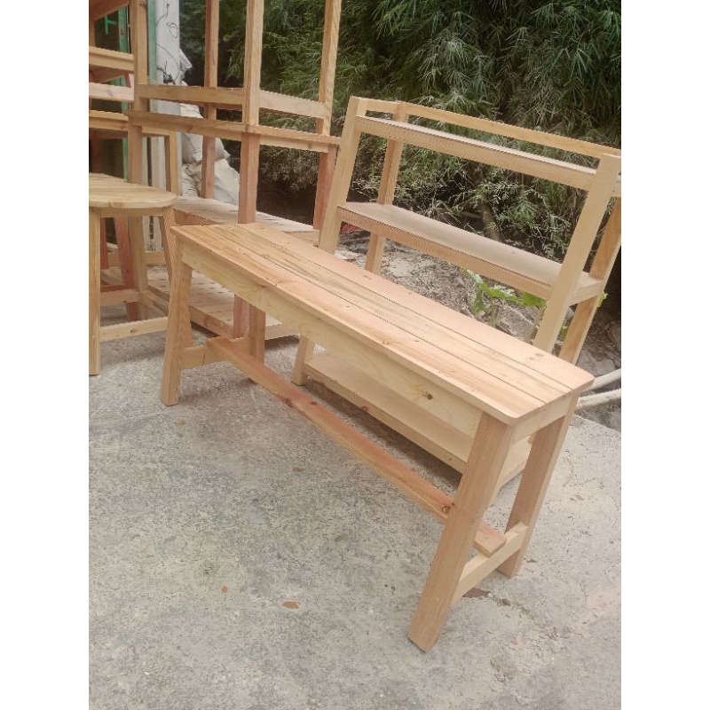 Kursi panjang. Kursi warung. Kursi cafe. Kursi kayu panjang.