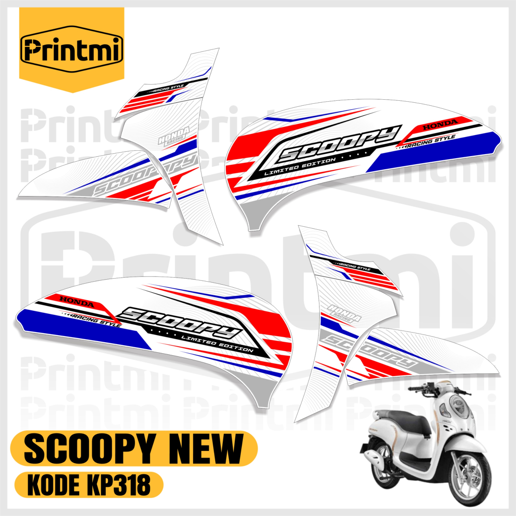 Stiker Striping Motor Scoopy 2021 2022 2023 2024 Prestige Sporty Variasi Modifikasi List Printmi KP3
