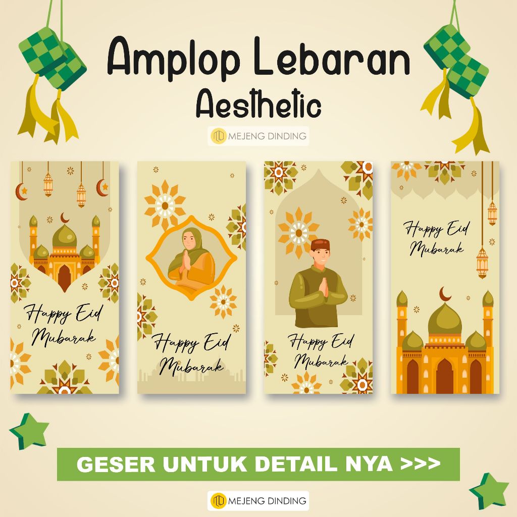 

AMPLOP LEBARAN AESTHETIC ISI 10 PCS / AMPLOP ANGPAO LEBARAN IDUL FITRI 2023 BESAR ISLAMI / EID MUBARAK / AMPLOP LEBARAN / AMPLOP IDUL FITRI GLOSSY TEBAL / EID ENVELOPE / AMPLOP ESTETIK 2023 / IDUL FITRI CUTE RUSTIC TERBARU / MARHABAN YA RAMADHAN 13