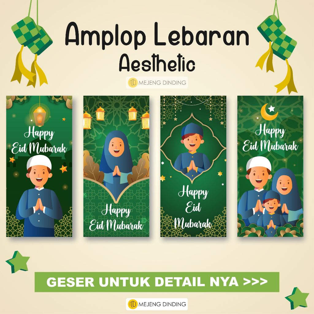 

AMPLOP LEBARAN AESTHETIC ISI 10 PCS / AMPLOP ANGPAO LEBARAN IDUL FITRI 2023 BESAR ISLAMI / EID MUBARAK / AMPLOP LEBARAN / AMPLOP IDUL FITRI GLOSSY TEBAL / EID ENVELOPE / AMPLOP ESTETIK 2023 / IDUL FITRI CUTE RUSTIC TERBARU / MARHABAN YA RAMADHAN 2
