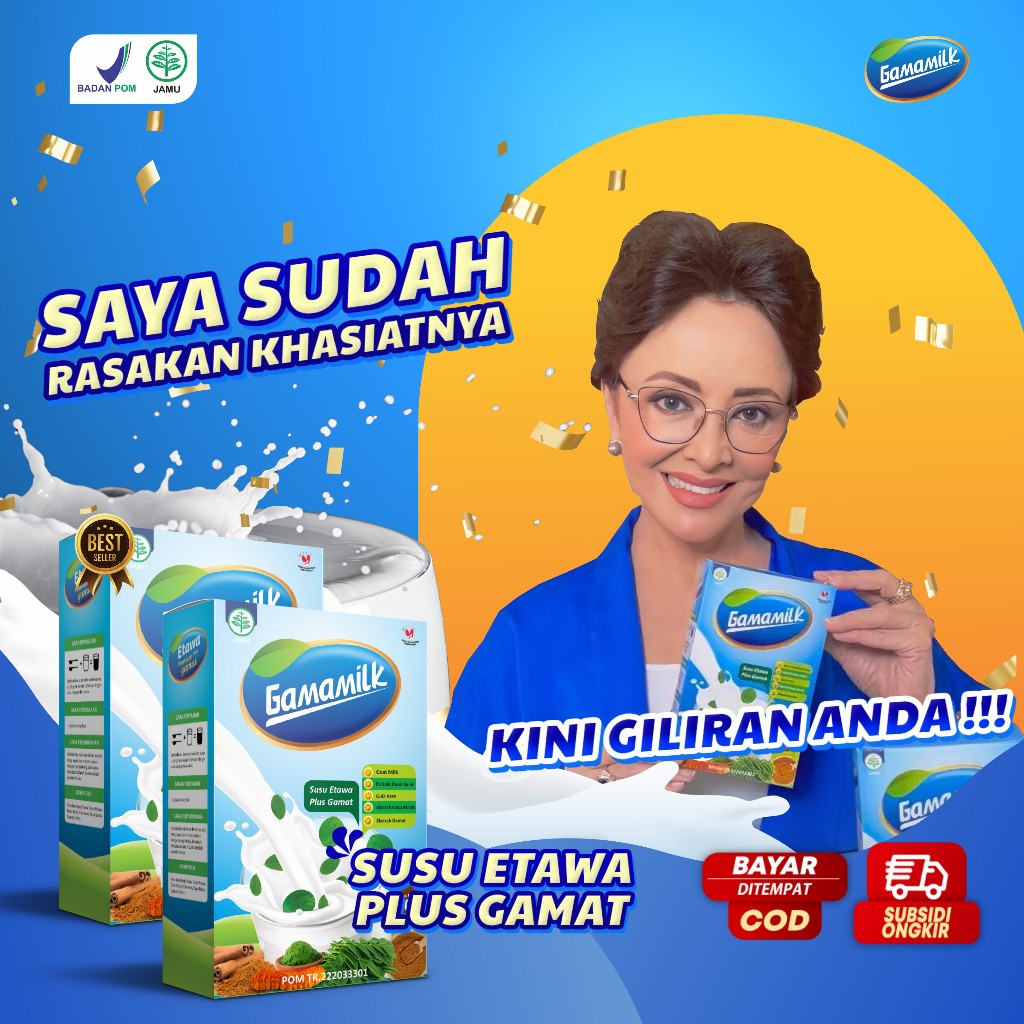 

SUSU GAMAMILK ETAWA PLUS GAMAT - MENGATASI MASALAH TULANG & SENDI REKOMENDASI DOKTER HERBAL MEDIS