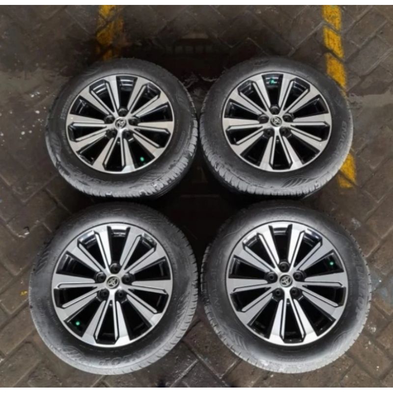 Velg Seken Copotan New Avanza Veloz R16 Pcd 5x100 Plus Ban 195 60 16 Dunlop