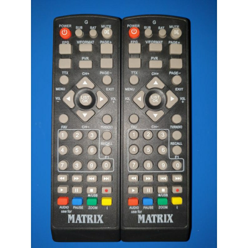 REMOT STB MATRIX DVB-T2 APPLE KUNING.BURGERS HIJAU GARUDA KWALITAS ORIGINAL