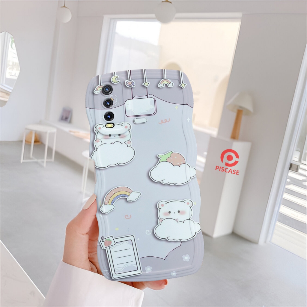 Softcase VIVO Y20 / Y12S / Y20S GELOMBANG Terbaru - Fashion Softcase - Casing VIVO Y20 / Y12S / Y20S