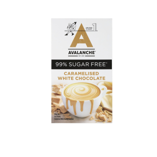 

Avalanche 99% Sugar Free Caramelised White Chocolate | 10 pack