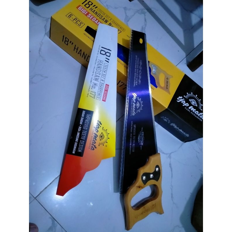 gergaji kayu cap mata asli 18 inchi gergaji potong kayu