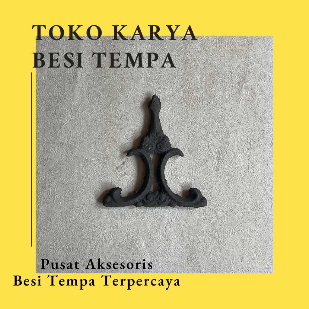 Ornamen Pagar Kembang Cor Besi 218 / Ornamen Besi Tempa / Ornamen Pagar Besi dan Tralis / Aksesoris 