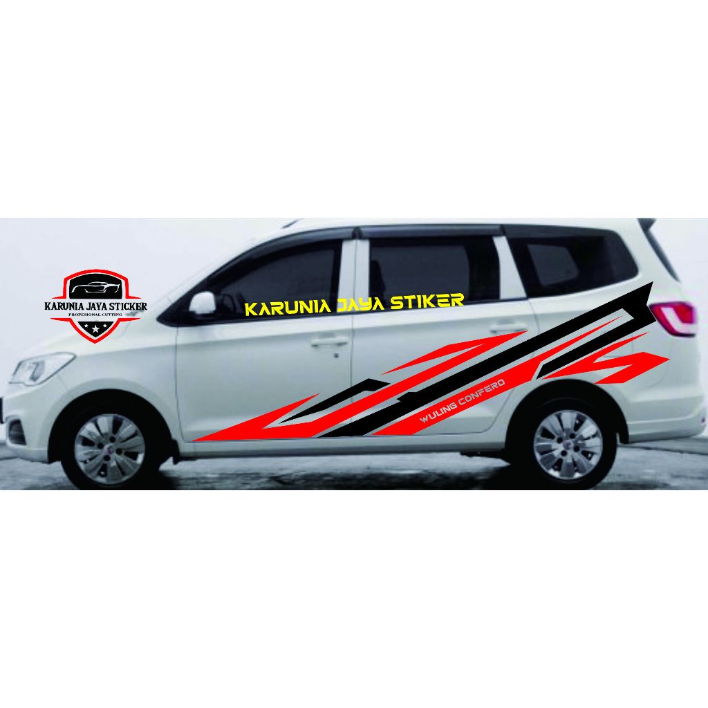 stiker mobi wuling confero stiker cutting mobil confero keren