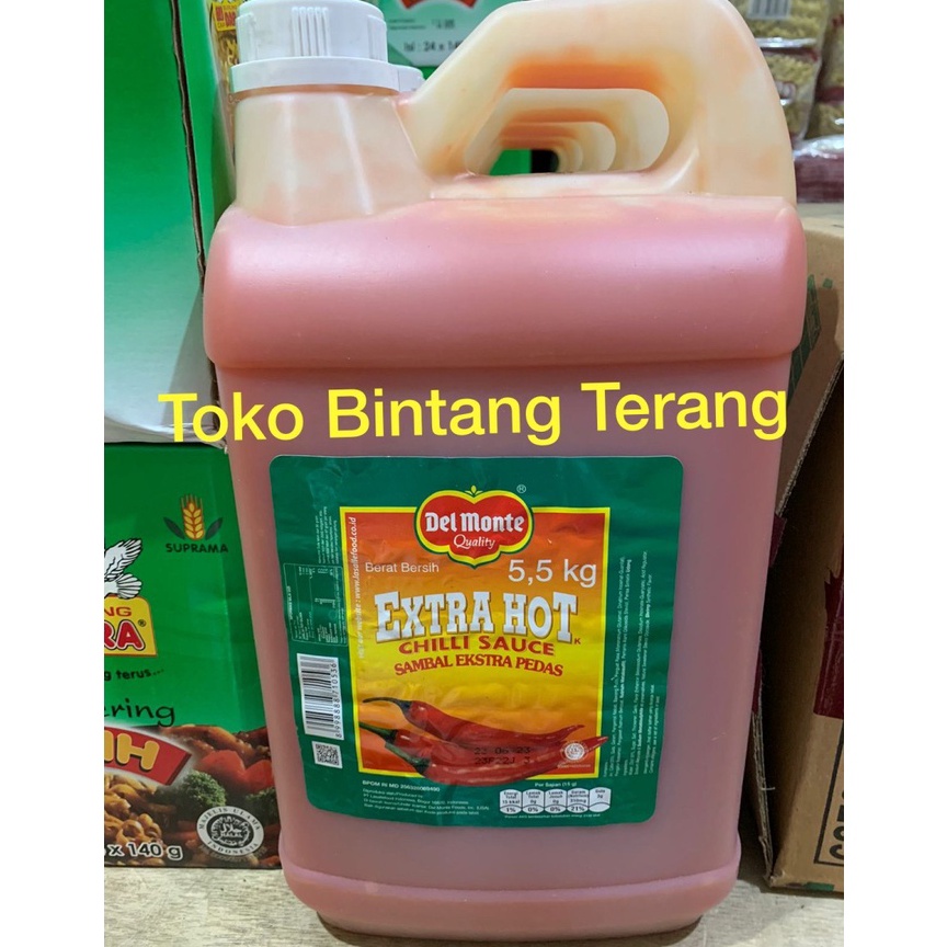 

Swip up Delmonte Sambal Extra Hot Jerigen 55 55 kg Del Monte Dirigen 5 kg Derigen