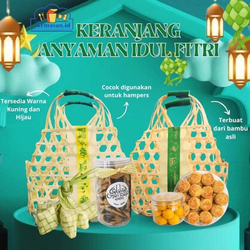 

KERANJANG ANYAMAN IDUL FITRI KECIL
