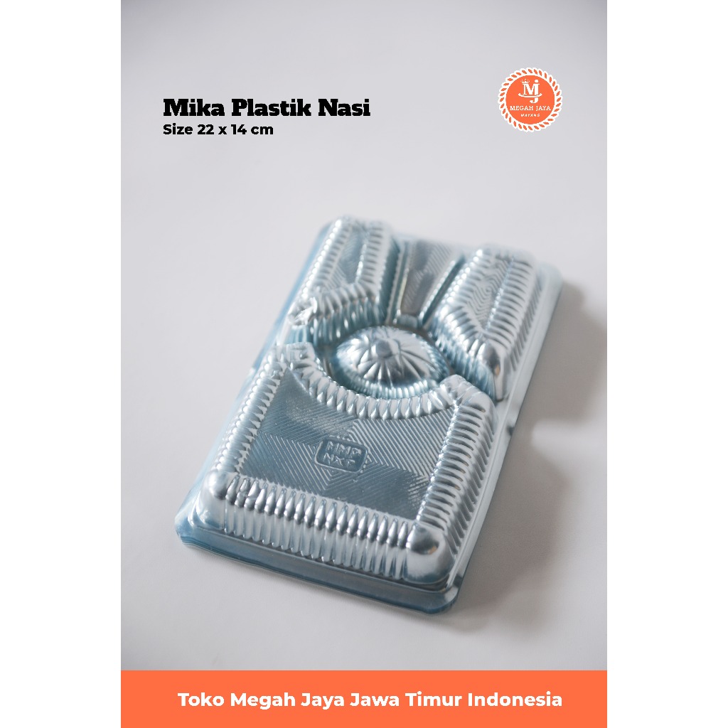 Mika MMP NX Telur / NX Segi/ Mika Lauk Persegi Panjang Sekat 5