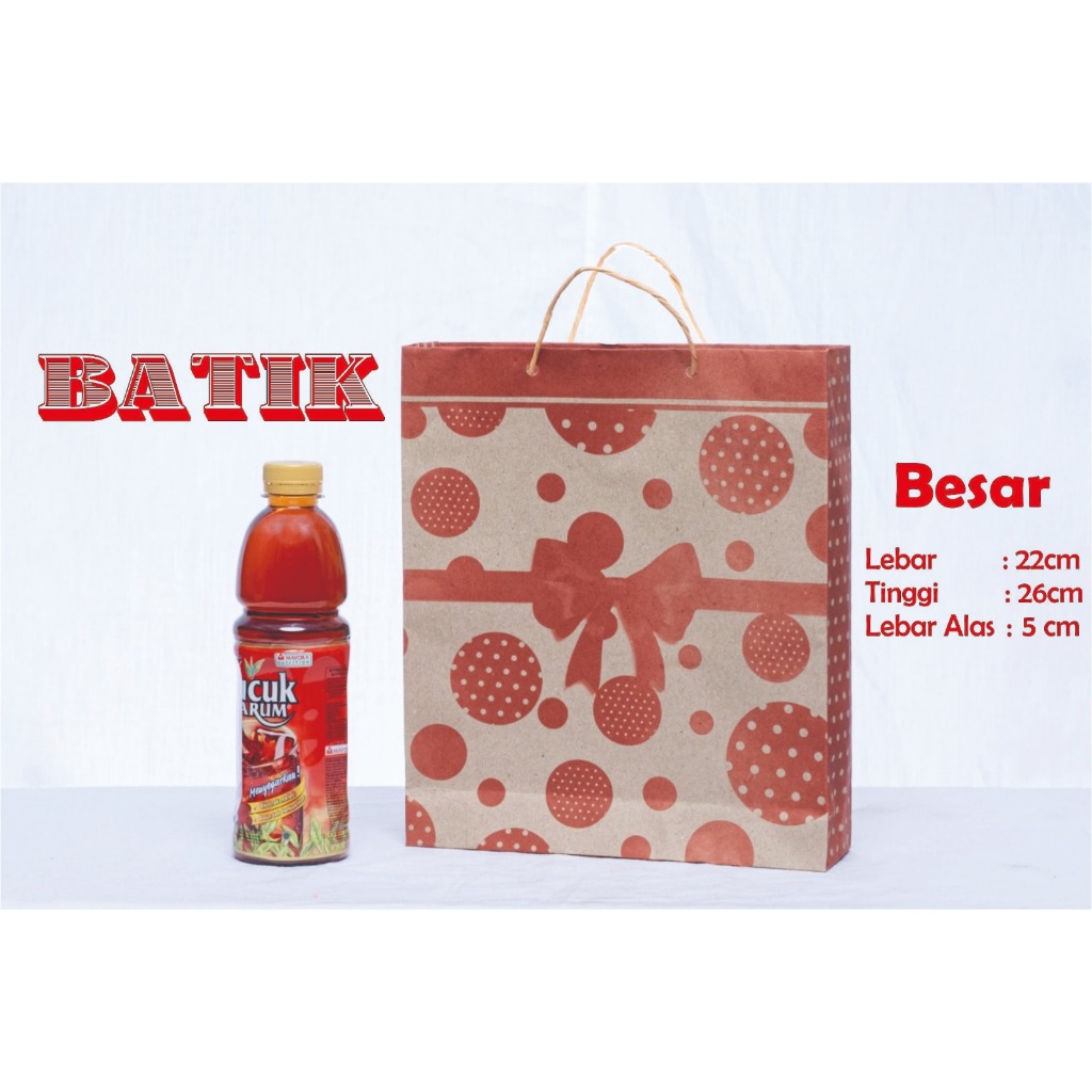 

PAPER BAG BATIK BESAR - PAPERBAG MOTIF 21 X 25 X 5 - TAS KERTAS PERNIKAHAN SOUVENIR - PAPER BAG GIFT - TAS KERTAS KADO