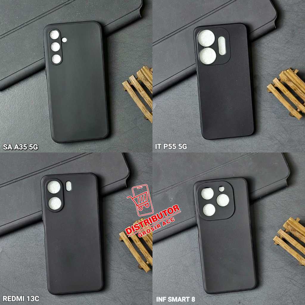 OPPO A76 CASE MACARON BLACK PREMIUN CASE OPPO A76