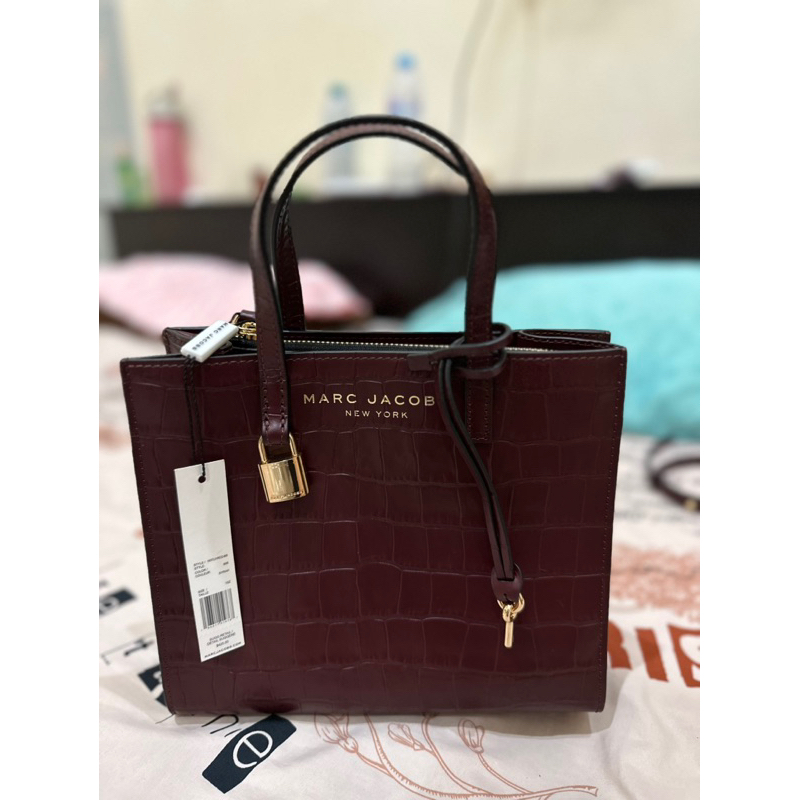 new marc jacobs mini grind tote bag croco