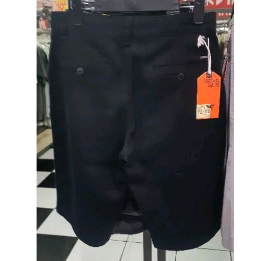 cardinal celana bermuda casual hitam 31 32  special price