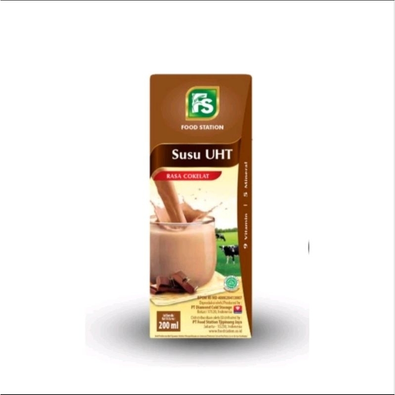 

3Pcs , susu sapi UHT 200ML