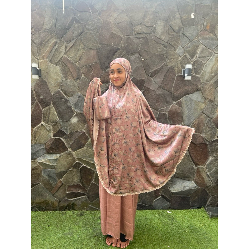 Mukena Armani silk motif