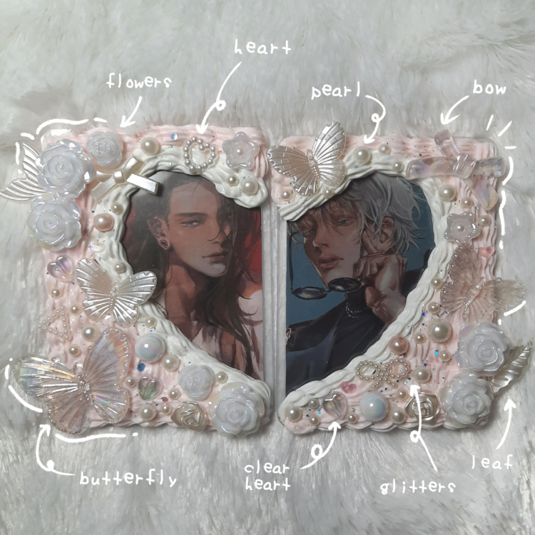 ➴♡ COUPLE EDITION ➴♡ | TOPLOADER DECO | CREAM | PC HOLDER | 1 SET