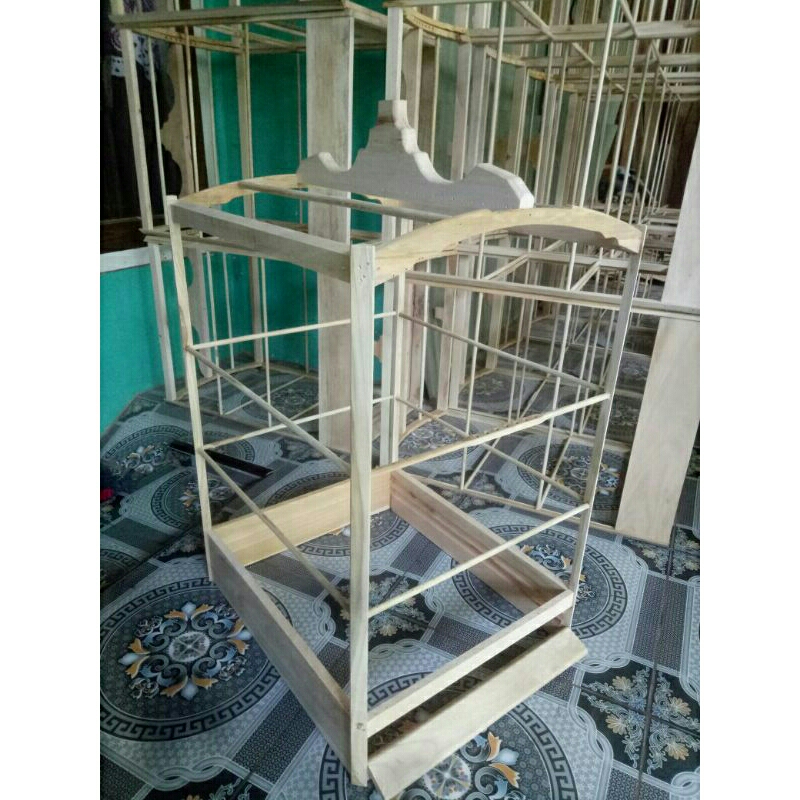 Sangkar Diamon Ruji senar Ambrukan bahan tebal