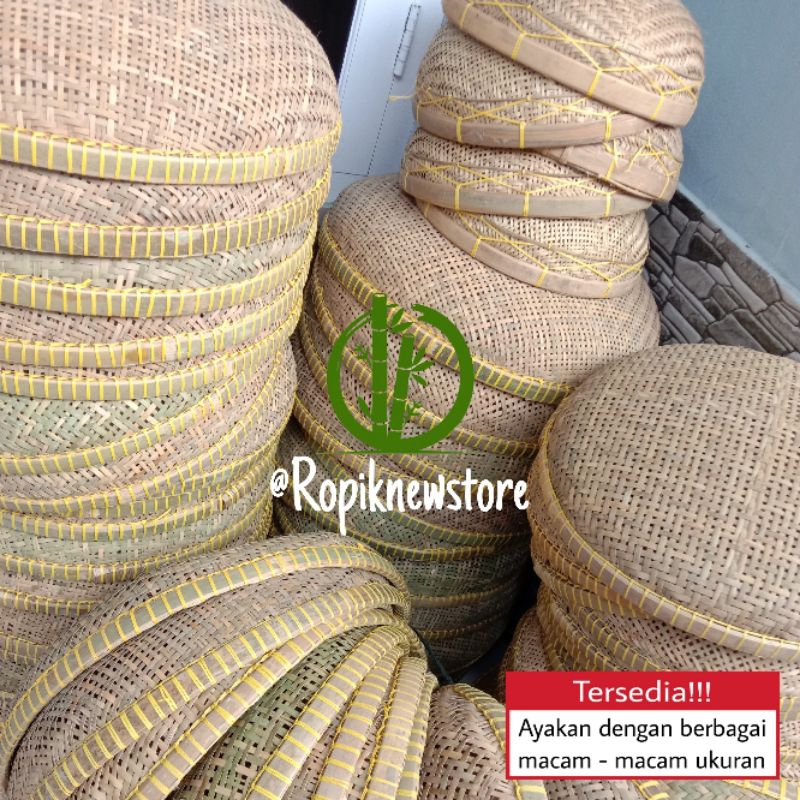 Tampah kalo bambu/Ayakan/Saringan bambu [ Besar & Kecil ]