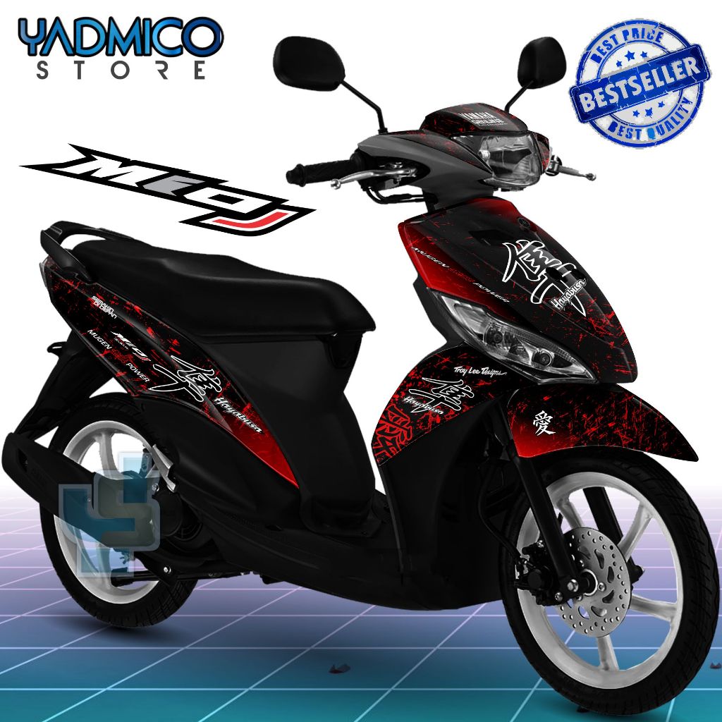 Decal Mio J Full Body - Stiker Motor Mio J Full Body - Decal Hologram Mio J Full Body Variasi - Stri