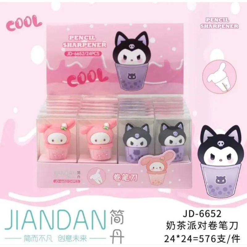 

Lovely- Rautan pensil rubber head sanrio / serutan pensil